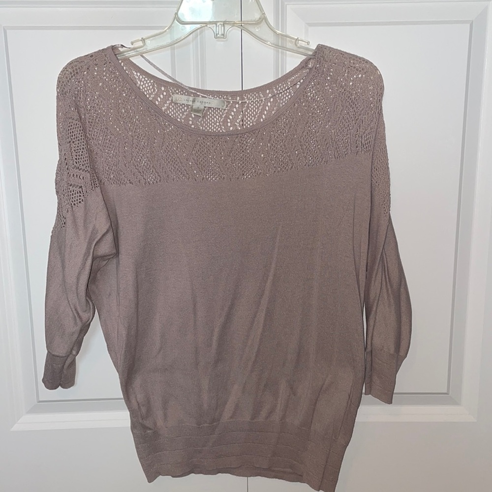 Small Lauren Conrad Periwinkle 3/4 Sleeve Shirt